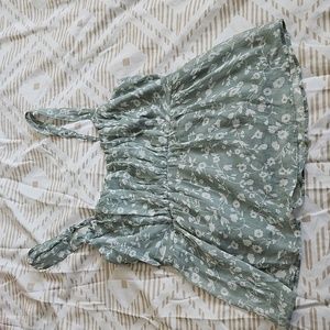 Abercrombie & Fitch Babydoll Ruched Chiffon Cami (Medium)